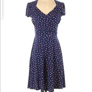 Leota faux wrap dress